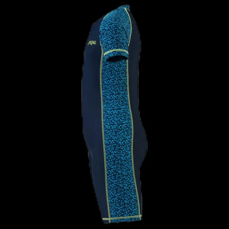 Online ZigZag Mayon Printed UVA Swimsuit Blue Blå
