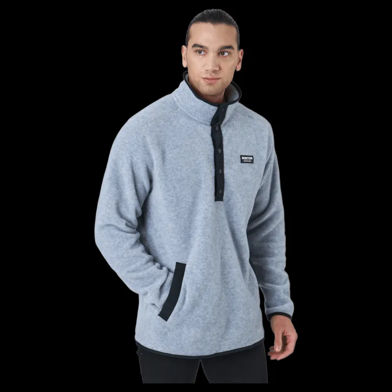 New Burton Mb Hearth Flc Plvr Gray Heather Blå