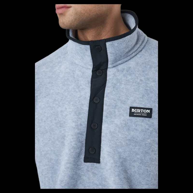 New Burton Mb Hearth Flc Plvr Gray Heather Blå