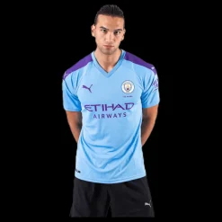 Sale Puma MCFC HOME Shirt Blue/White Blå