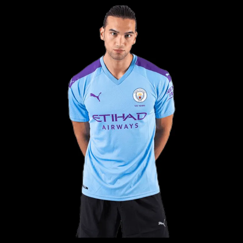 Sale Puma MCFC HOME Shirt Blue/White Blå