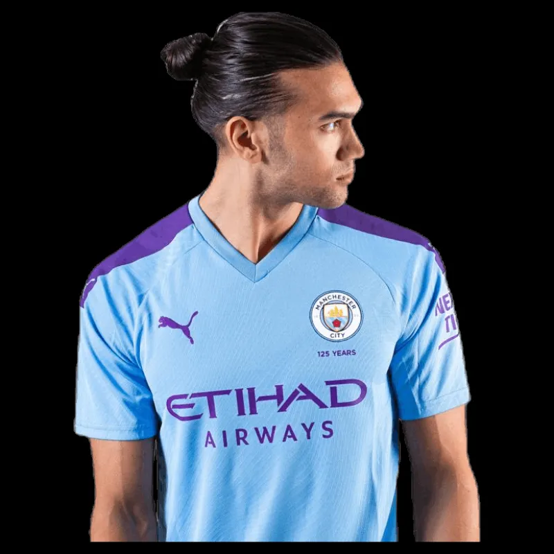 Sale Puma MCFC HOME Shirt Blue/White Blå