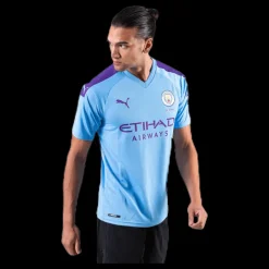 Sale Puma MCFC HOME Shirt Blue/White Blå