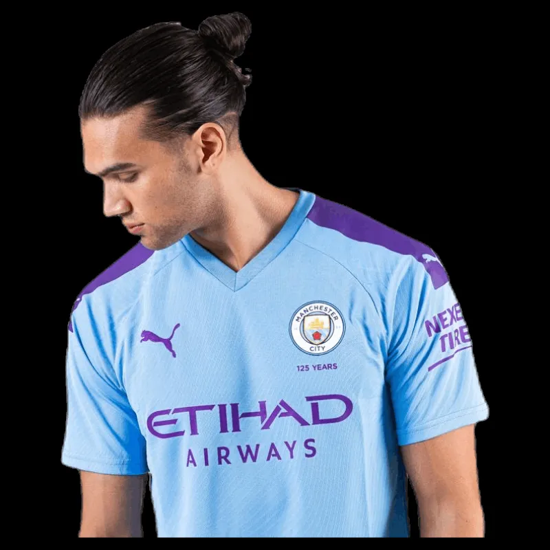 Sale Puma MCFC HOME Shirt Blue/White Blå