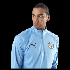 Online Puma MCFC Warmup Midlayer Blue Blå