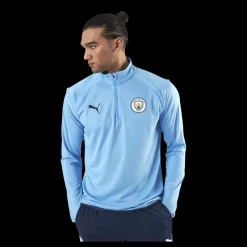 Online Puma MCFC Warmup Midlayer Blue Blå