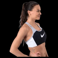 Nike Medium Pad Logo Bra Black/Grey Svart New