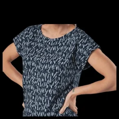 Clearance Holebrook Melanie Capsleeve Blue/Patterned Blå och Mönstrad