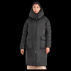 Didriksons Melina Puff Coat Black Outlet