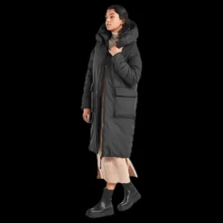 Didriksons Melina Puff Coat Black Outlet