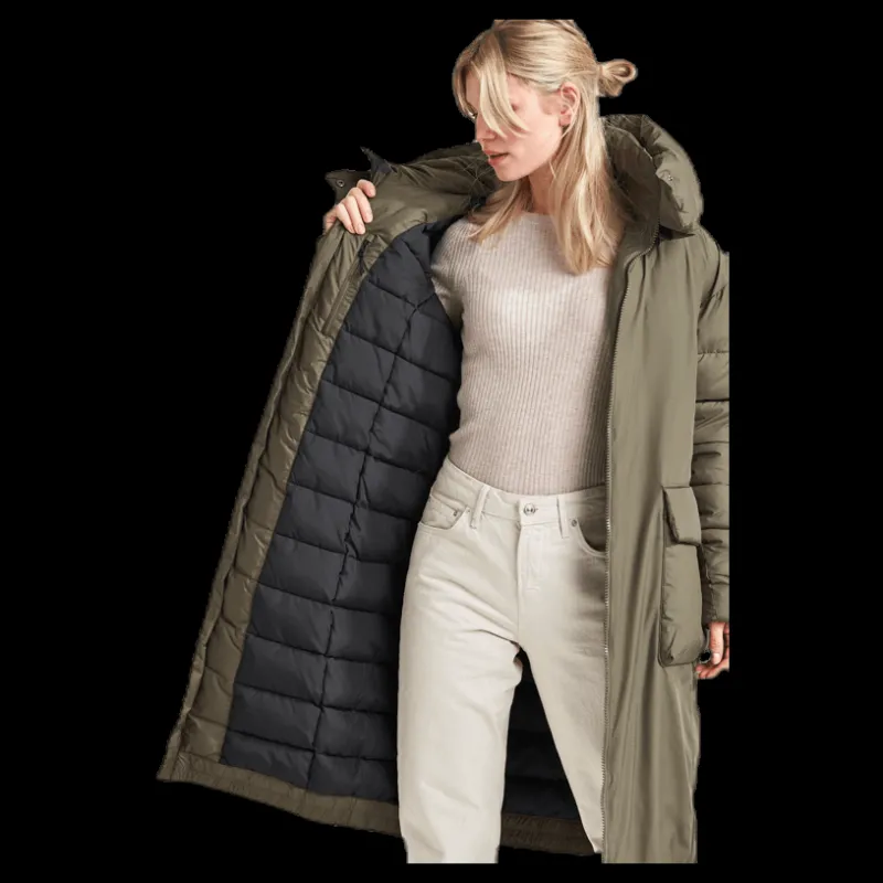 Didriksons Melina Puff Coat Green Hot