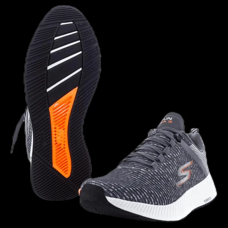 Skechers Mens GO Run Forza 3 Orange/Grey Orange och Grå Discount