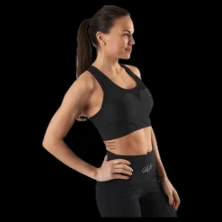 Sale Gavelo Mesh Black Swirl Sports Bra Black Svart