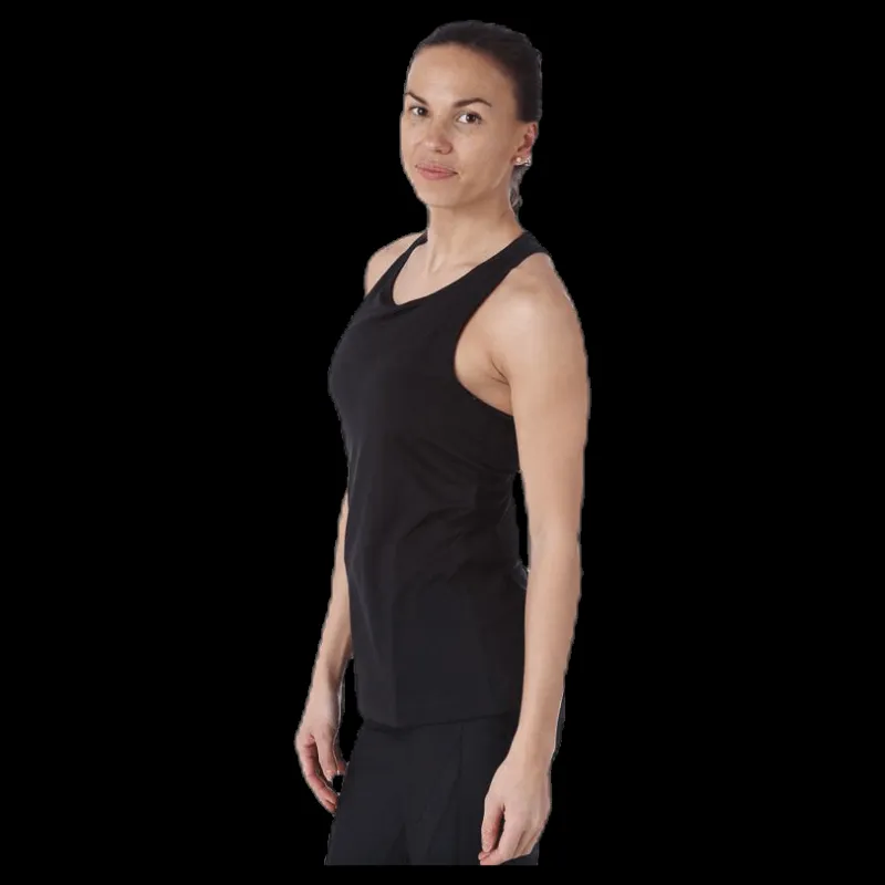 Discount Casall Mesh Insert Racerback Black Svart