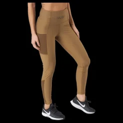 Gavelo Mesh Pocket Leggings Dark Brown Brun Clearance