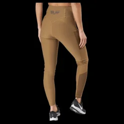 Gavelo Mesh Pocket Leggings Dark Brown Brun Clearance