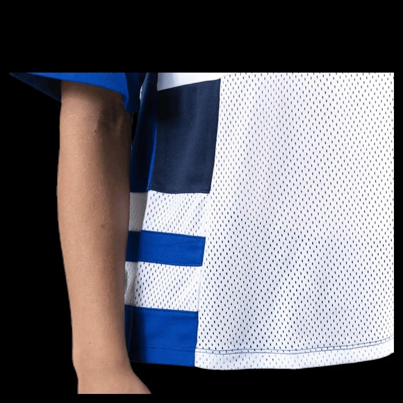 New Tommy Hilfiger Sport Mesh Tee Logo Blue Blå