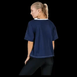 Tommy Hilfiger Sport Mesh T-Shirt Panel Blue Blå Best