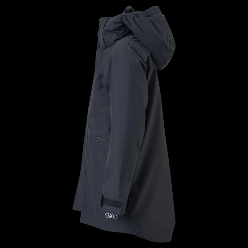 ColourWear Met Parka Jr Antracithe Blå Clearance