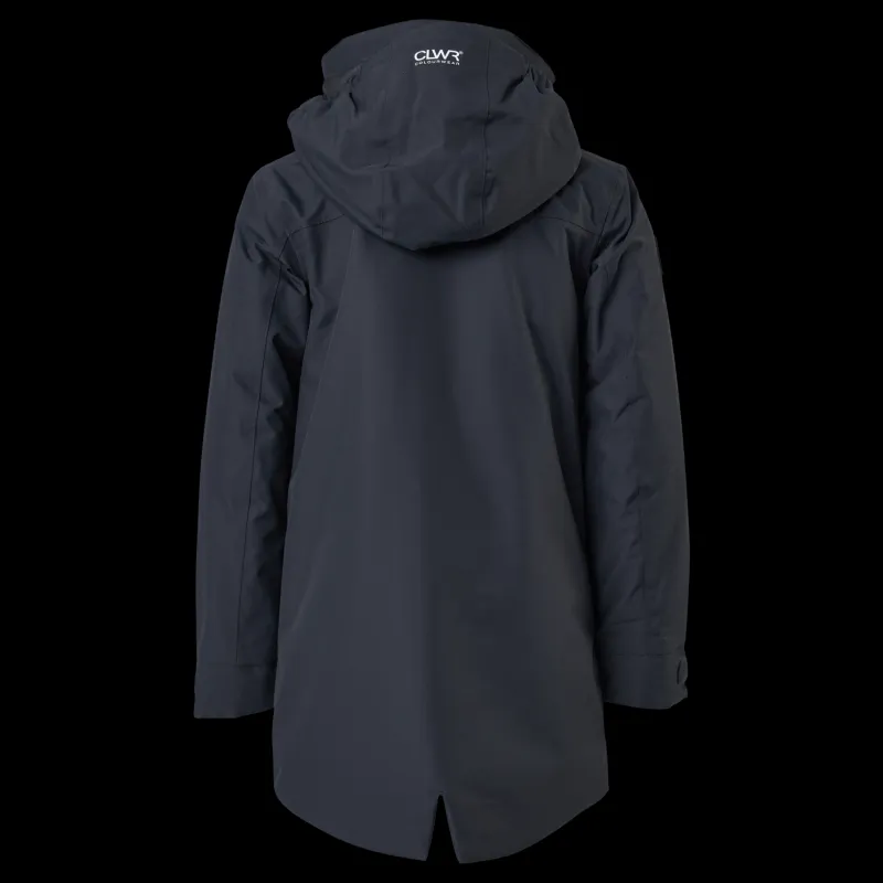 ColourWear Met Parka Jr Antracithe Blå Clearance
