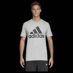 Best adidas Mh Bos Tee Medium Grey Heather / Black Grå