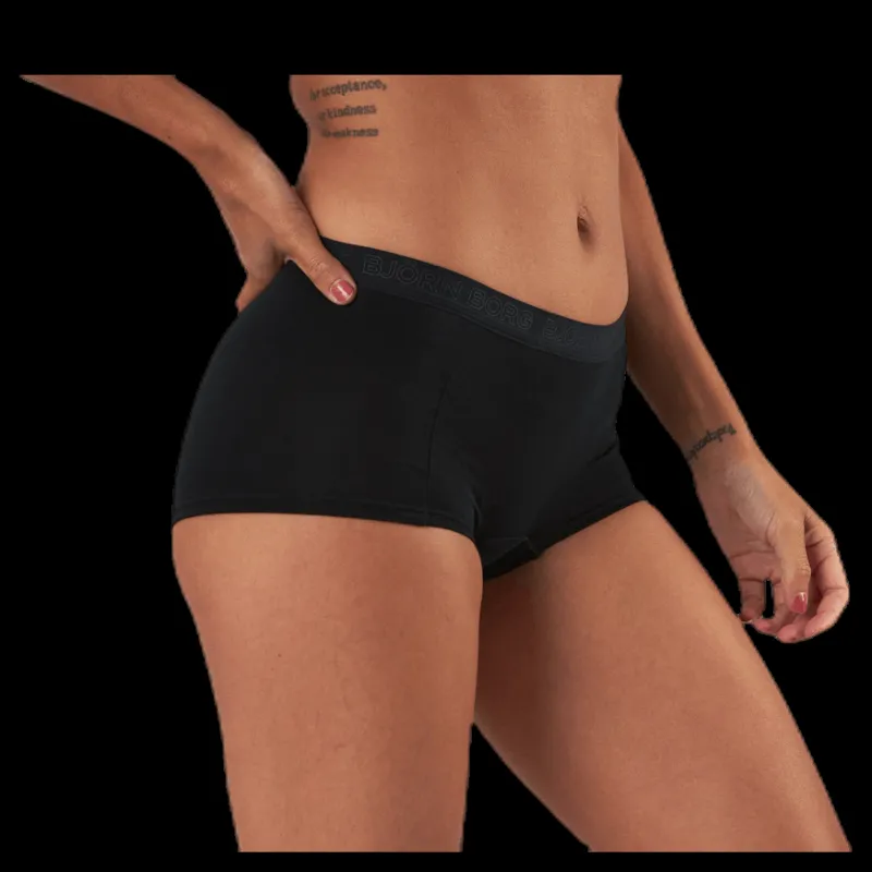 Outlet Björn Borg Mia Tiger Minishorts 2-Pack Black Svart