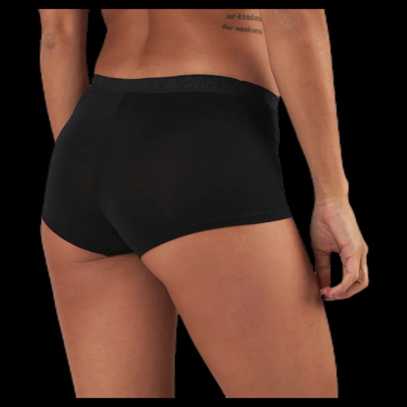 Outlet Björn Borg Mia Tiger Minishorts 2-Pack Black Svart