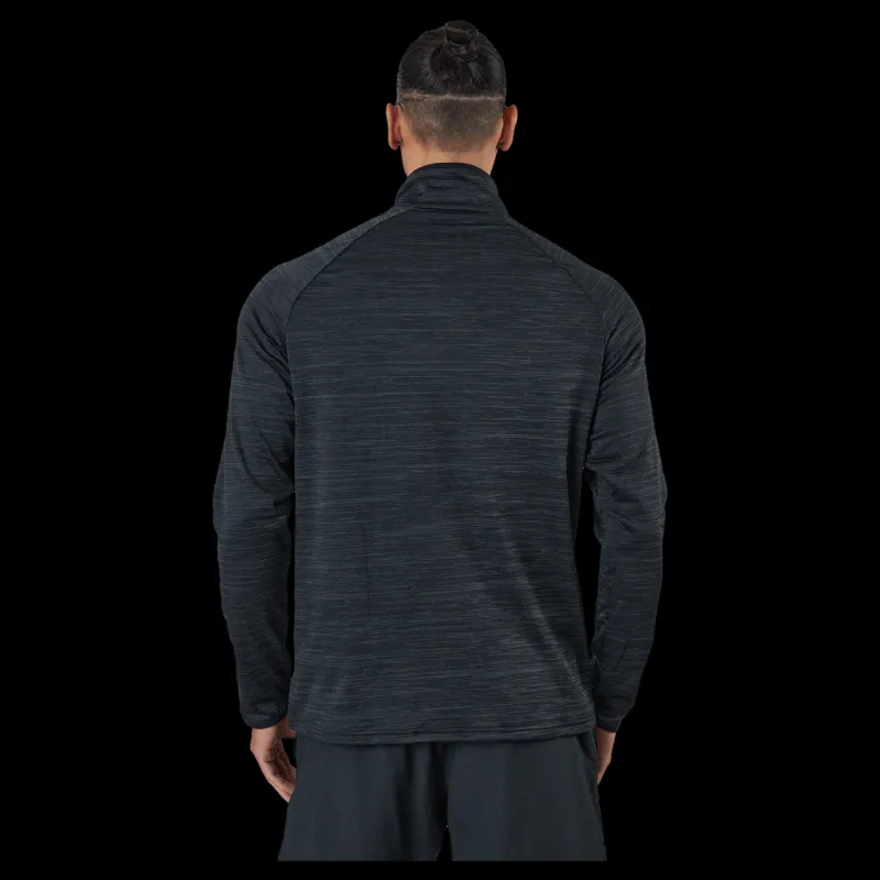Odlo Mid Layer 1/2 Zip Run Easy War Black Melange Blå Online
