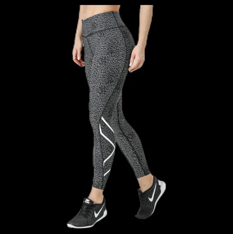 2XU Mid-Rise Compression Print Tights W White/Black Vit och Svart New