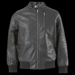Online Name It Mike Faux Leather Jacket Black Svart