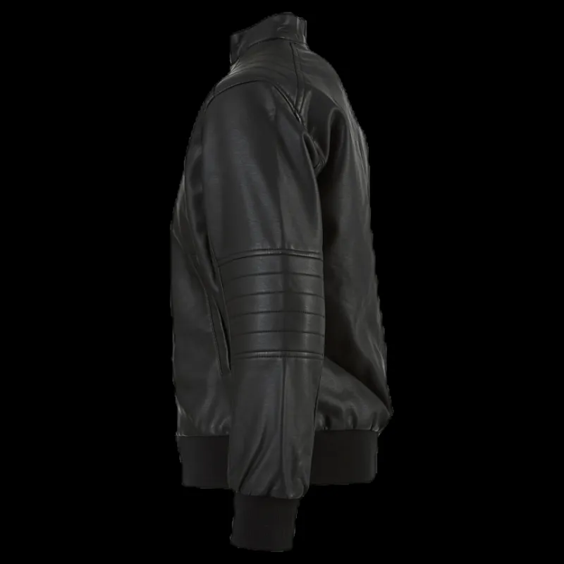Online Name It Mike Faux Leather Jacket Black Svart