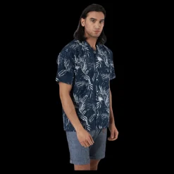 Jack & Jones Mike Shirt Ss Plain Blue Blå