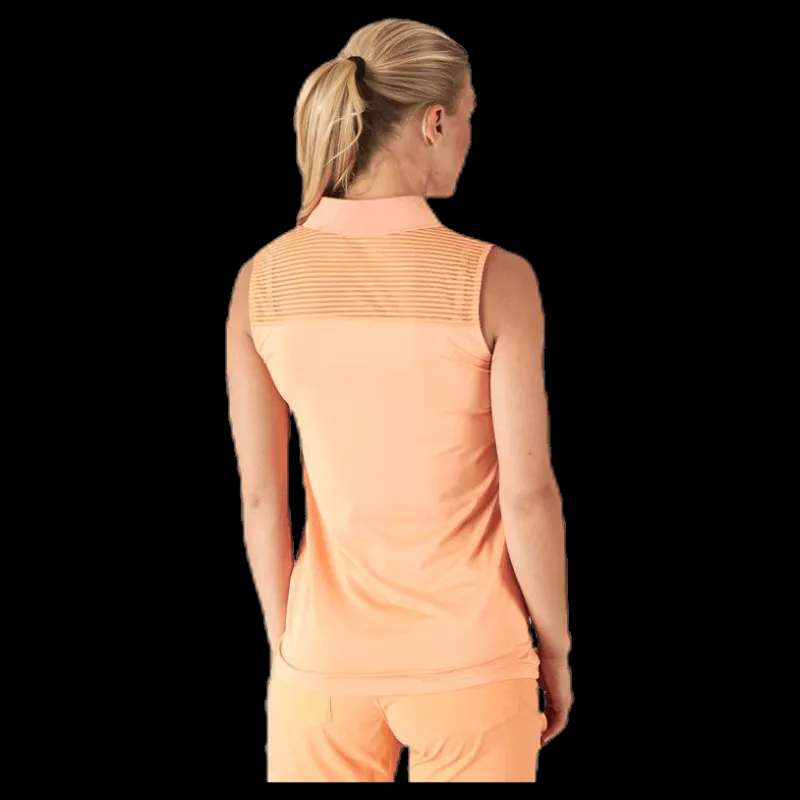 Röhnisch Miko Sleeveless Poloshirt Orange
