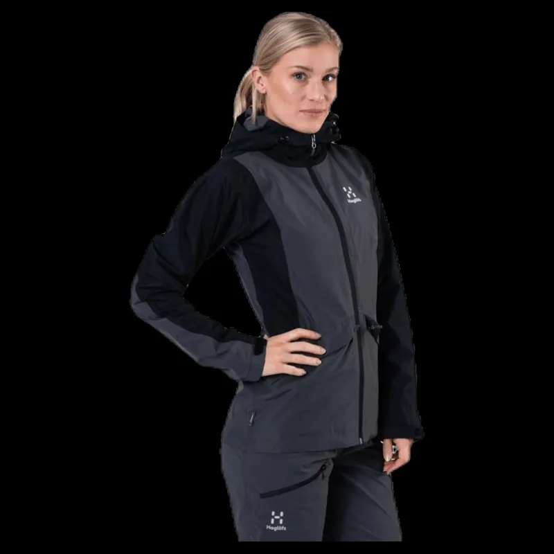 Haglöfs Mila Rain Jacket Black/Grey Discount