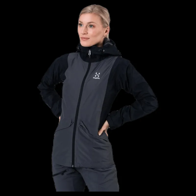 Haglöfs Mila Rain Jacket Black/Grey Discount