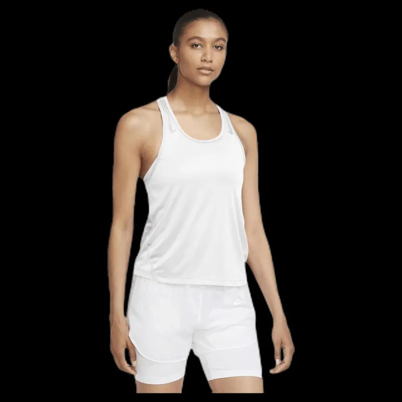 Nike Miler Tank Racer White/Silver Vit Sale
