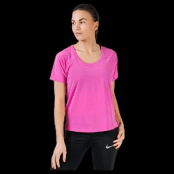 Nike Miler Top SS Breathe Purple Rosa Discount