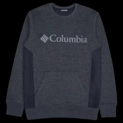 New Columbia Minam River Crew Black Heather, Black Svart