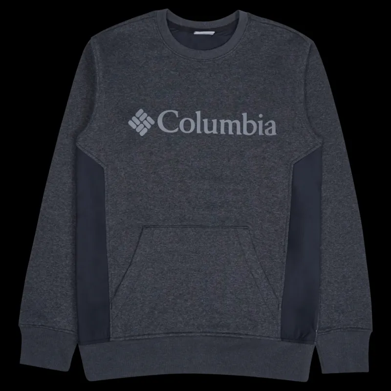 New Columbia Minam River Crew Black Heather, Black Svart