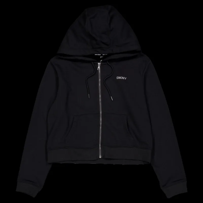Online DKNY Sport Mini Stud Lg F/zip H Black Svart