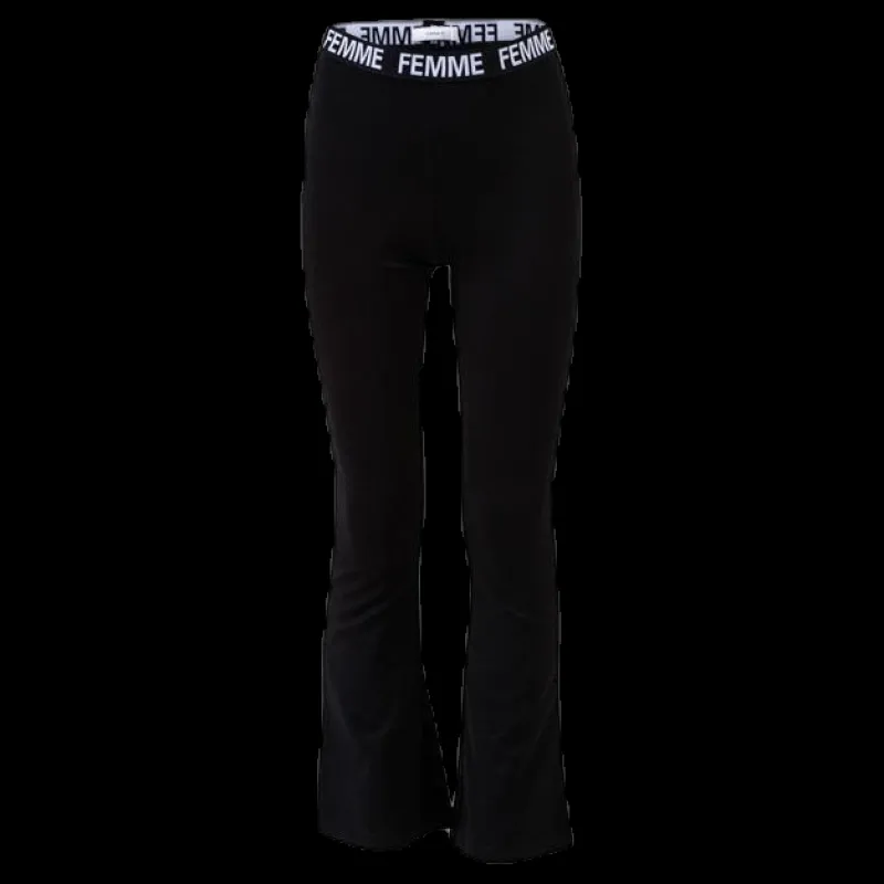Name It Mira Bootcut Pant Black Svart Outlet