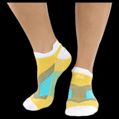 Norfolk Mirenda Thin Running Sock Low-cut White/Yellow Vit och Gul Clearance