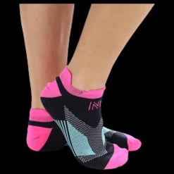 Discount Norfolk Mirenda Thin Running Sock Low-cut Pink/Black Rosa och Svart