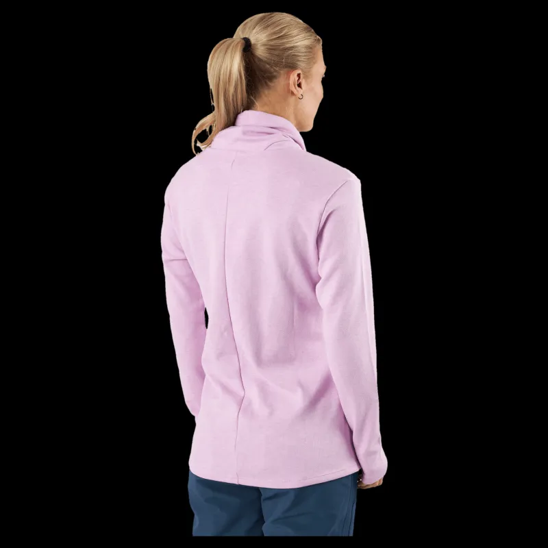 Outlet adidas Mélange High Mock Golf Pullover Bliss Lilac Mel Rosa