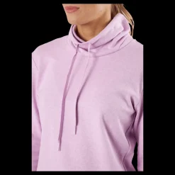 Outlet adidas Mélange High Mock Golf Pullover Bliss Lilac Mel Rosa