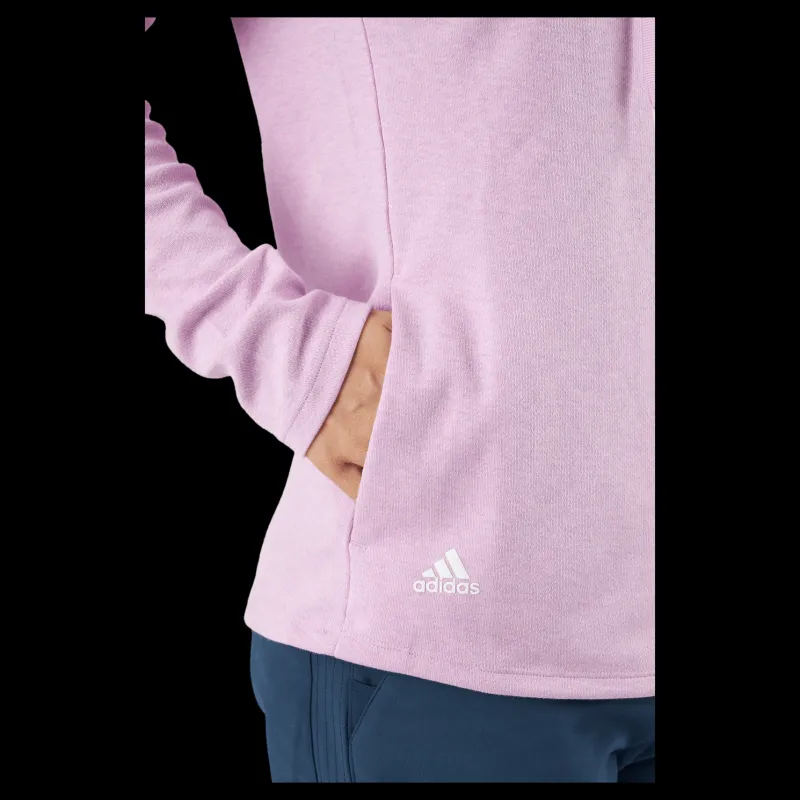 Outlet adidas Mélange High Mock Golf Pullover Bliss Lilac Mel Rosa