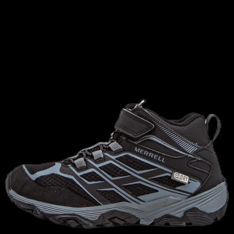 New Merrell Moav Mid WP Kid Black Svart