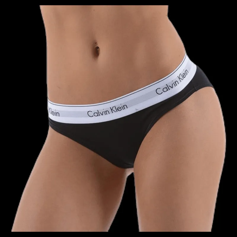 Calvin Klein Modern Cotton Bikini Black Brun Hot