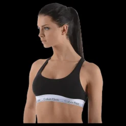 Calvin Klein Modern Cotton Bralette Black Svart Sale