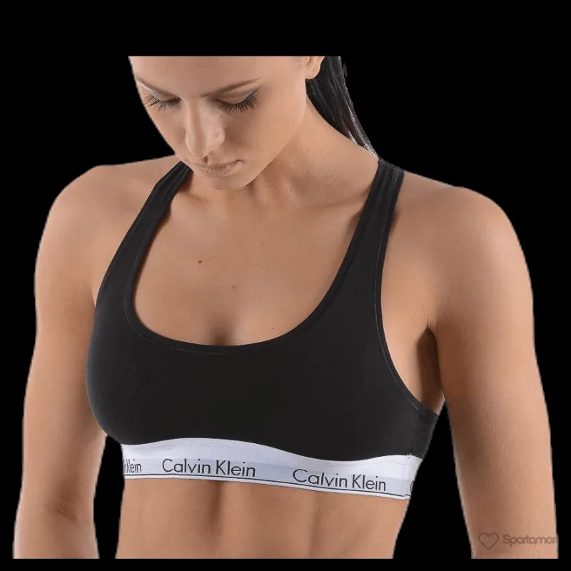 Calvin Klein Modern Cotton Bralette Black Svart Sale